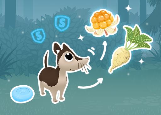 Tutorial banner explaining Super Mode and enhanced food finding
