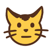 Neutral pet mood icon
