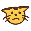 Sad pet mood icon