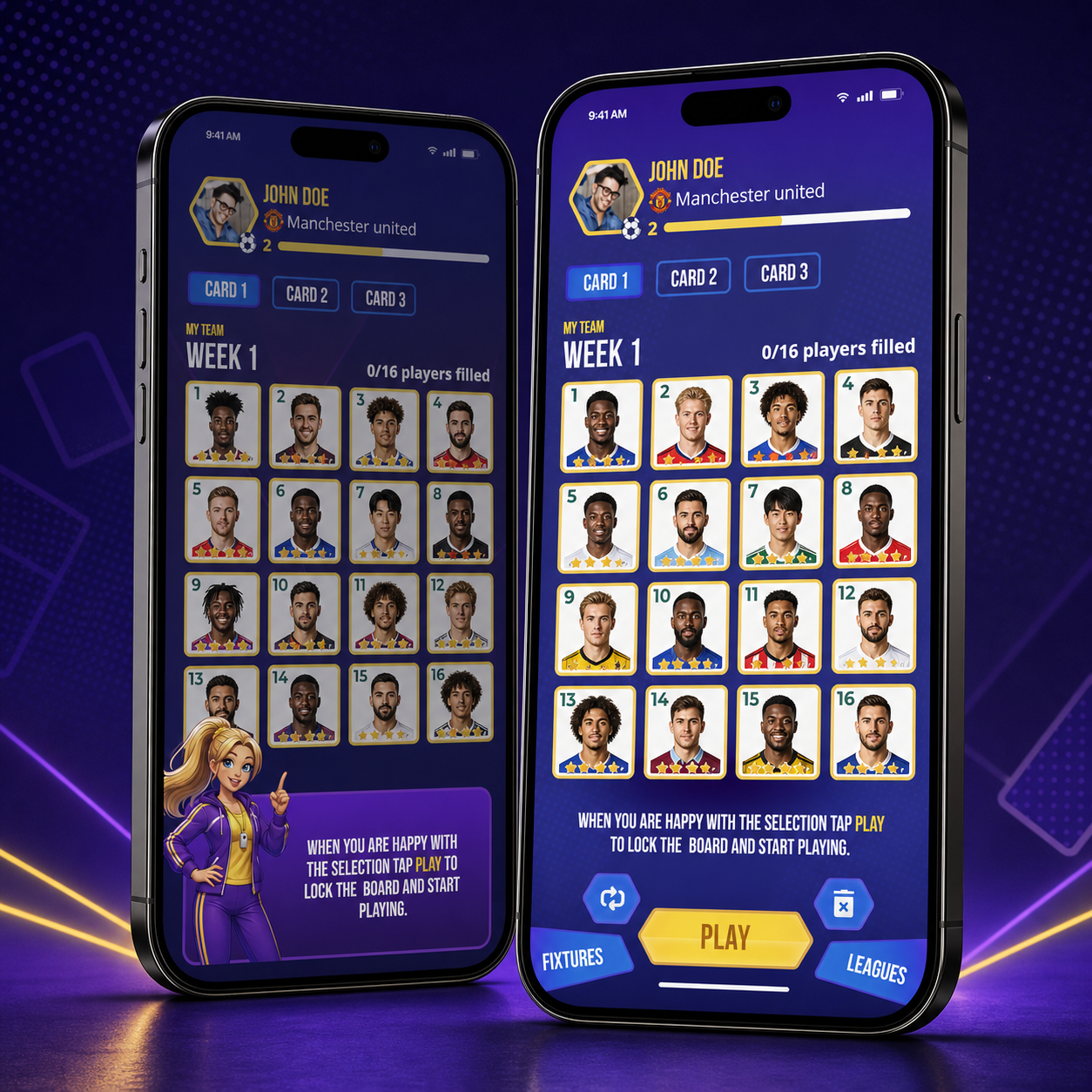 Sporting Lotto app UI concept