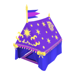 Purple fortune-teller tent decoration prop